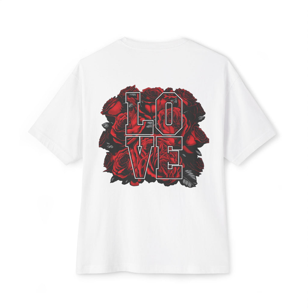 LOVE Roses Graphic Tee — Uprising Co. Boxy Oversized T-Shirt