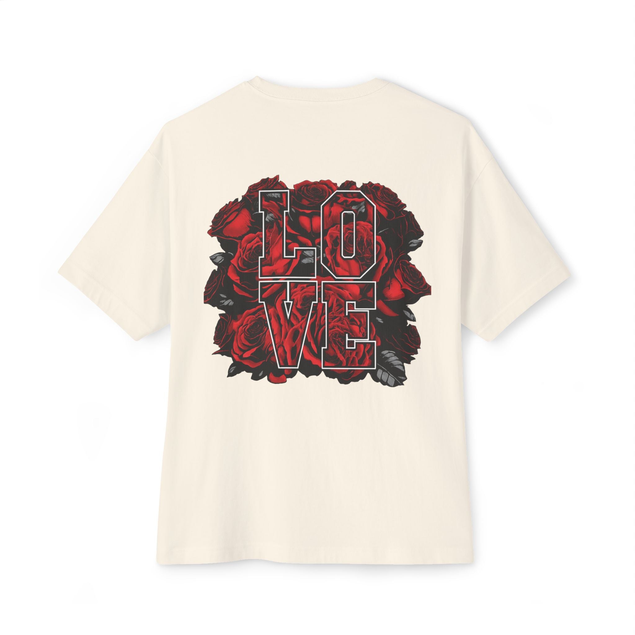 LOVE Roses Graphic Tee — Uprising Co. Boxy Oversized T-Shirt