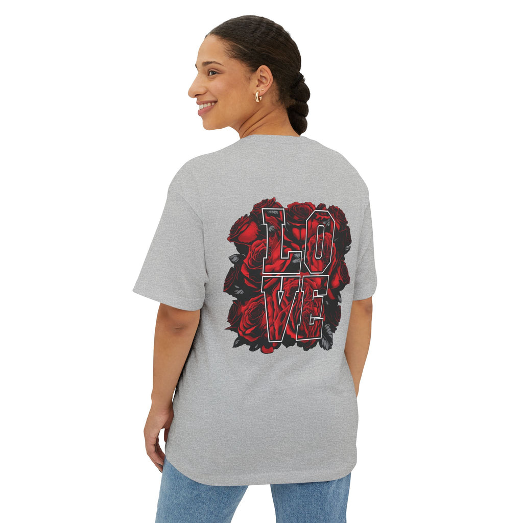 LOVE Roses Graphic Tee — Uprising Co. Boxy Oversized T-Shirt