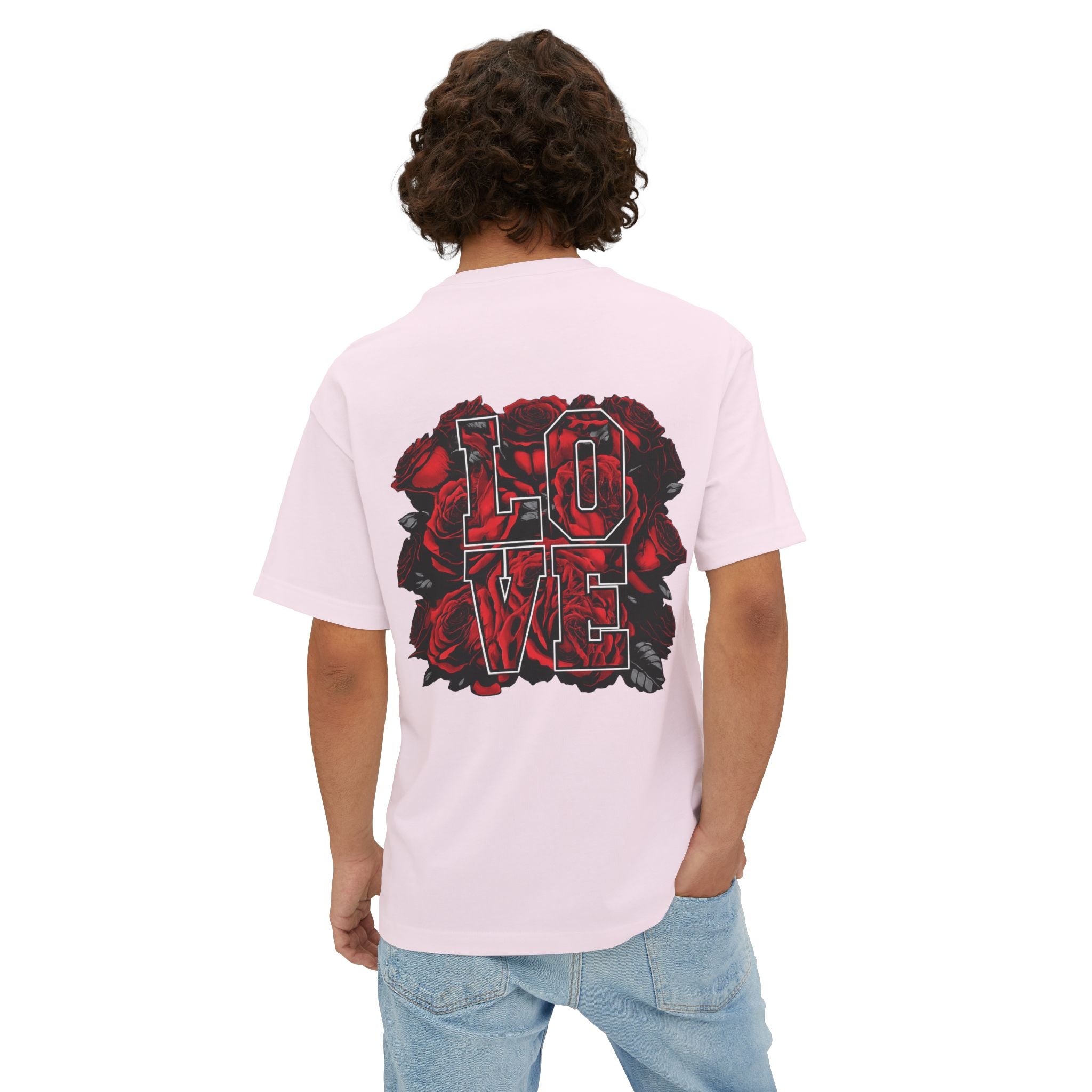 LOVE Roses Graphic Tee — Uprising Co. Boxy Oversized T-Shirt