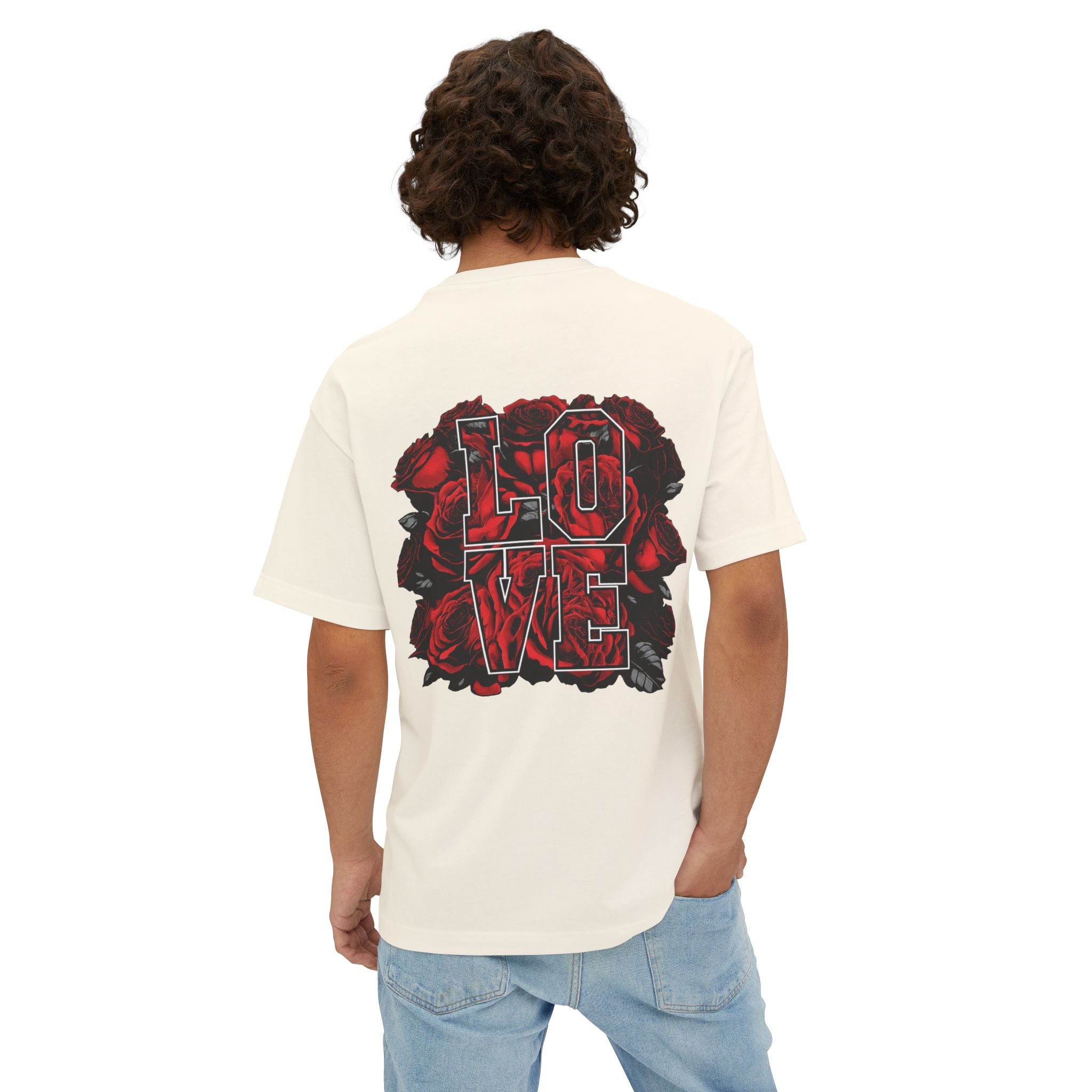 LOVE Roses Graphic Tee — Uprising Co. Boxy Oversized T-Shirt
