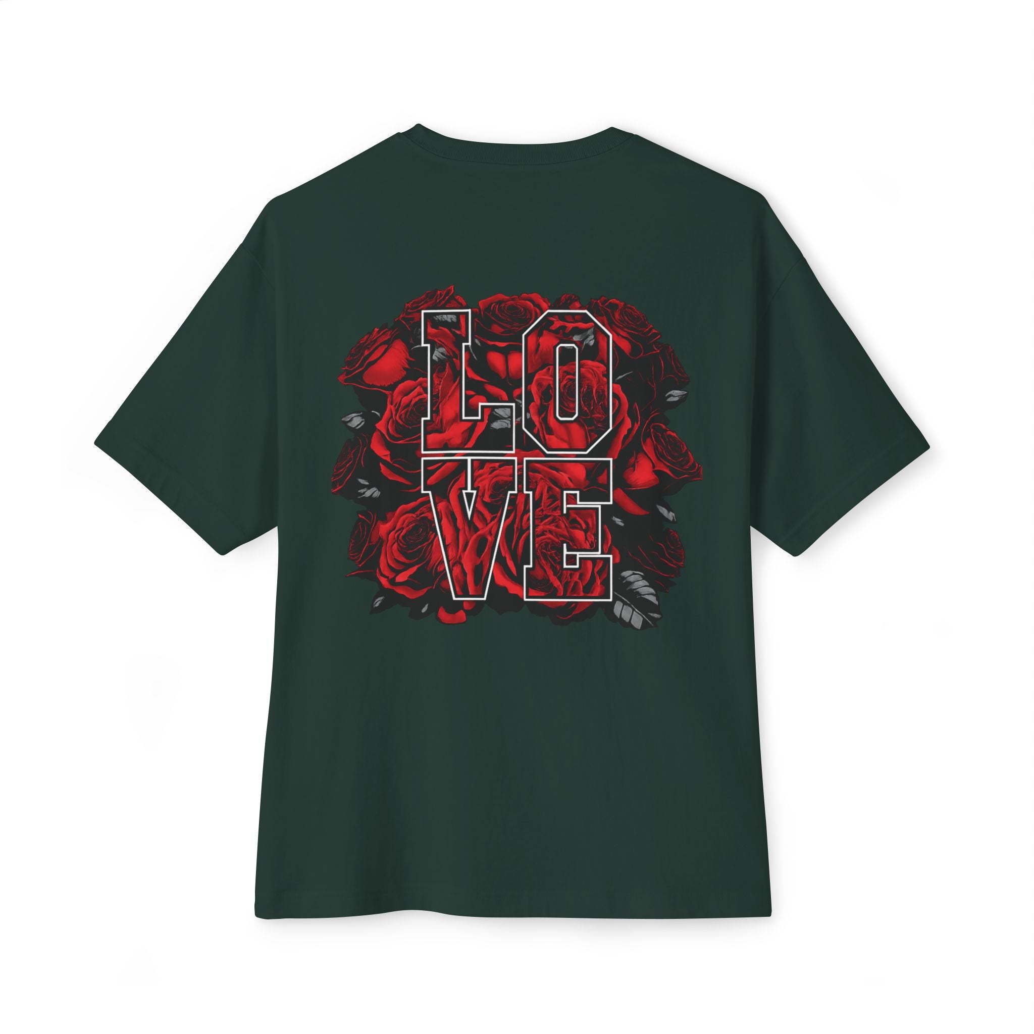 LOVE Roses Graphic Tee — Uprising Co. Boxy Oversized T-Shirt