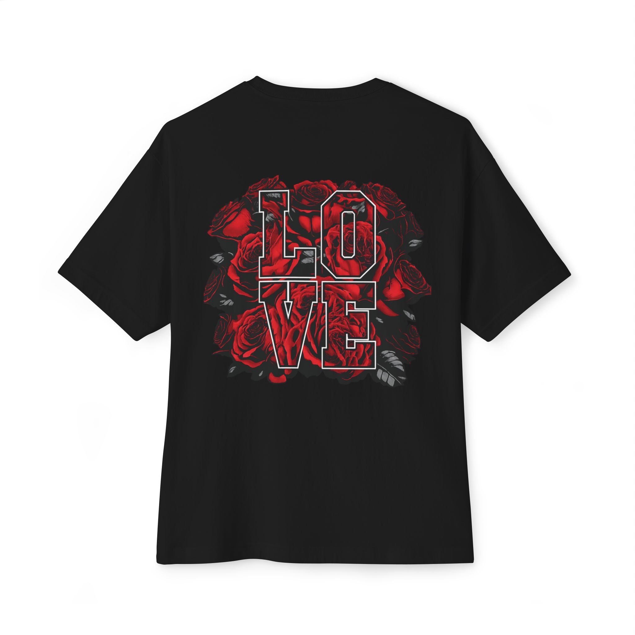 LOVE Roses Graphic Tee — Uprising Co. Boxy Oversized T-Shirt