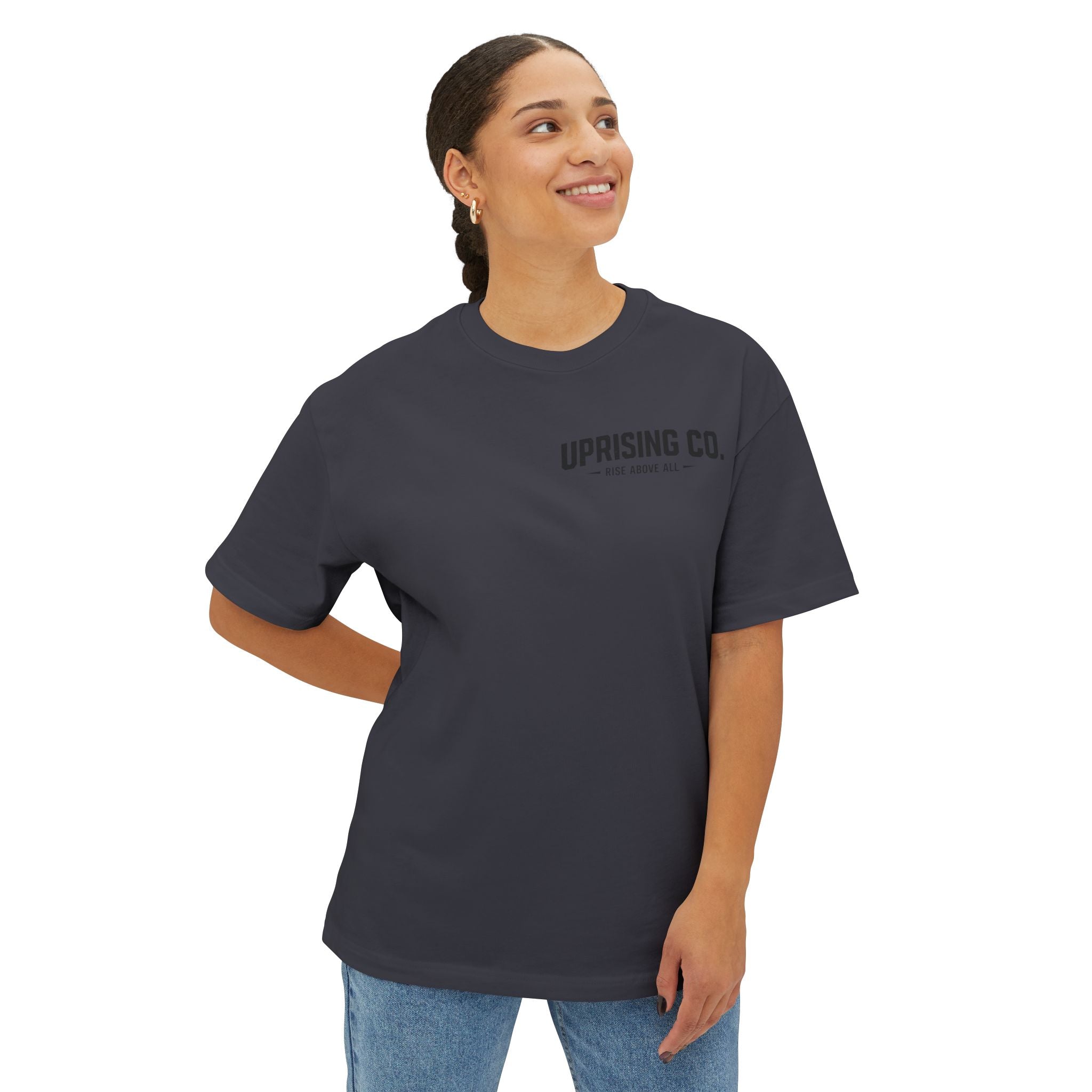 LOVE Roses Graphic Tee — Uprising Co. Boxy Oversized T-Shirt