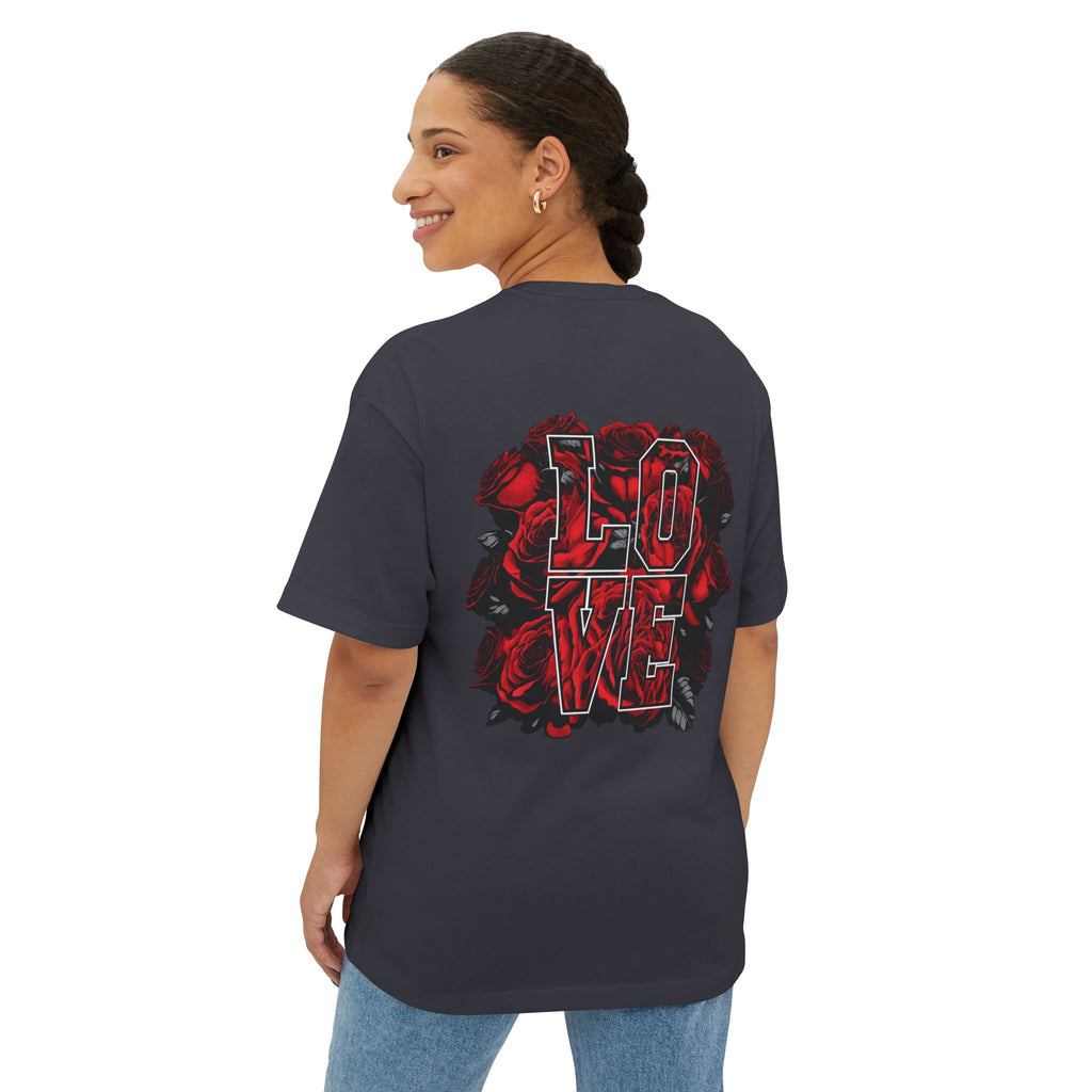 LOVE Roses Graphic Tee — Uprising Co. Boxy Oversized T-Shirt
