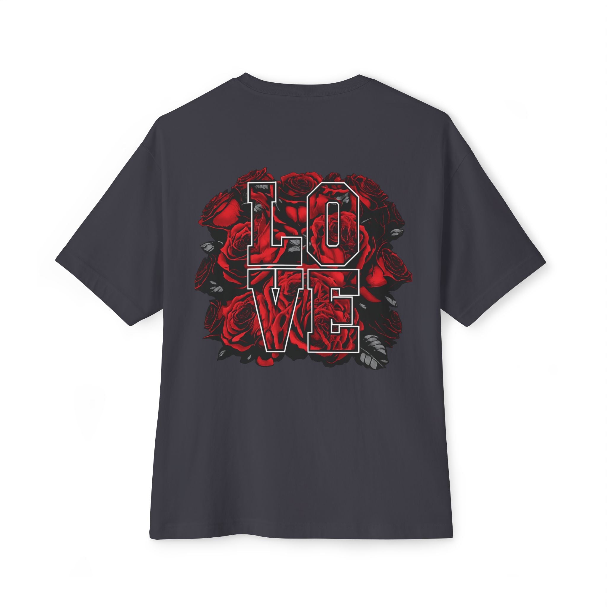 LOVE Roses Graphic Tee — Uprising Co. Boxy Oversized T-Shirt