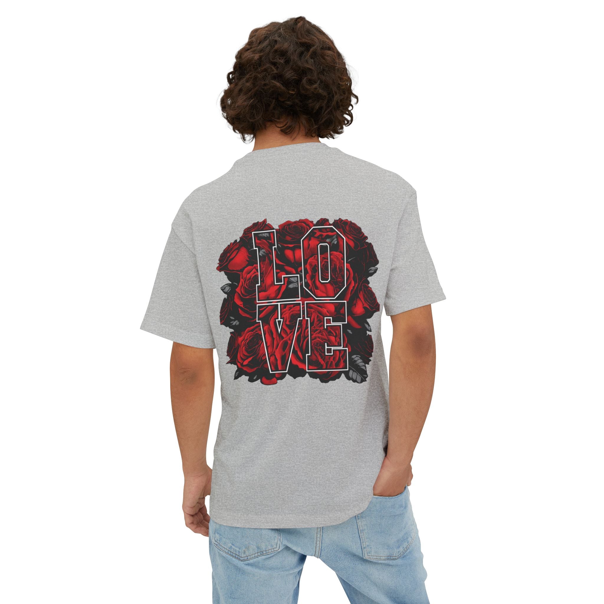 LOVE Roses Graphic Tee — Uprising Co. Boxy Oversized T-Shirt