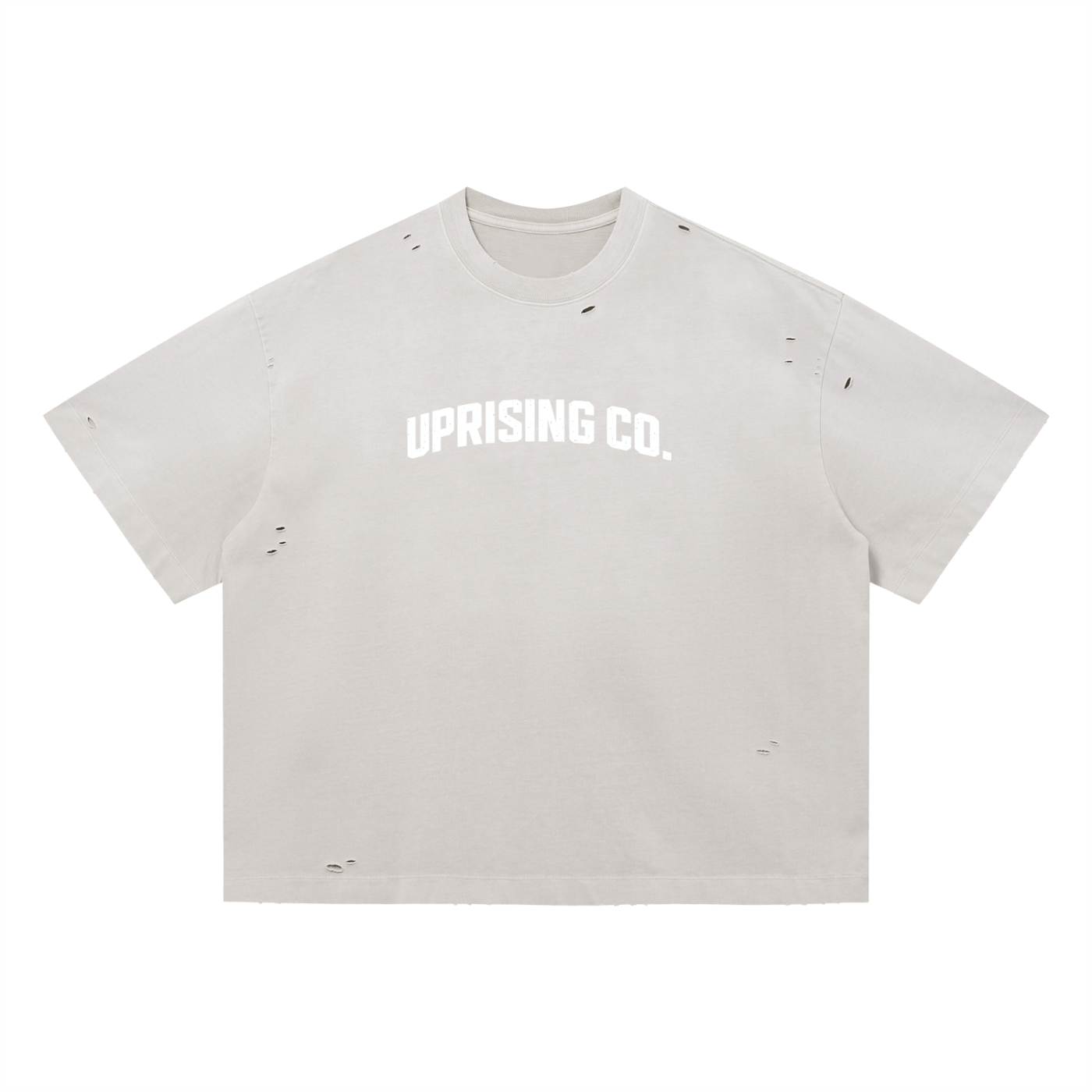 Faith Over Fear - Vintage Washed Distressed Oversized Shirt